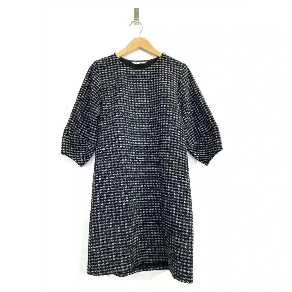 Dagg and Stacey Womens Olsen Dress Jacquard Knit Dark Green Size‎ Small